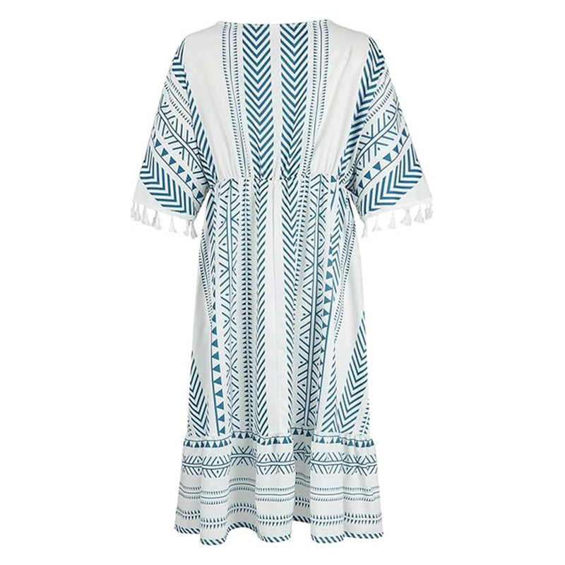 Ruby - Lässiges Kleid mit V-Ausschnitt | Müheloser Stil und Komfort