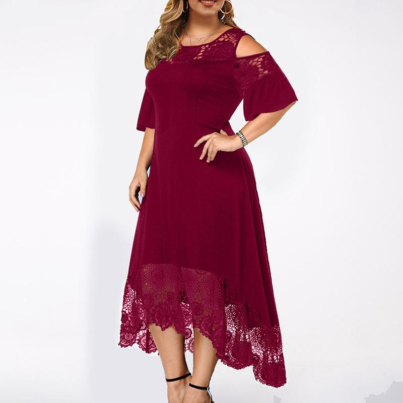 Agnes - Schulterfreies Spitzenkleid | Mühelos Elegant und Bequem