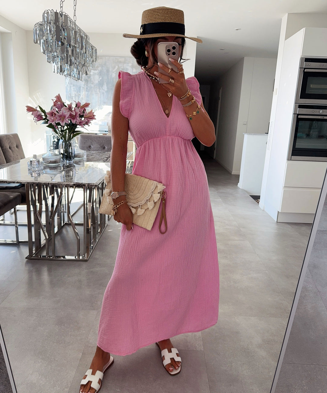 Livia - Soft Swirl Midikleid | Leicht, Luftig, Schmeichelhaft