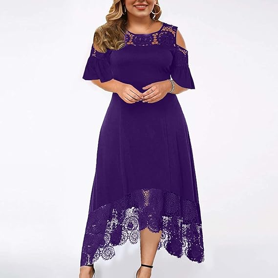 Agnes - Schulterfreies Spitzenkleid | Mühelos Elegant und Bequem