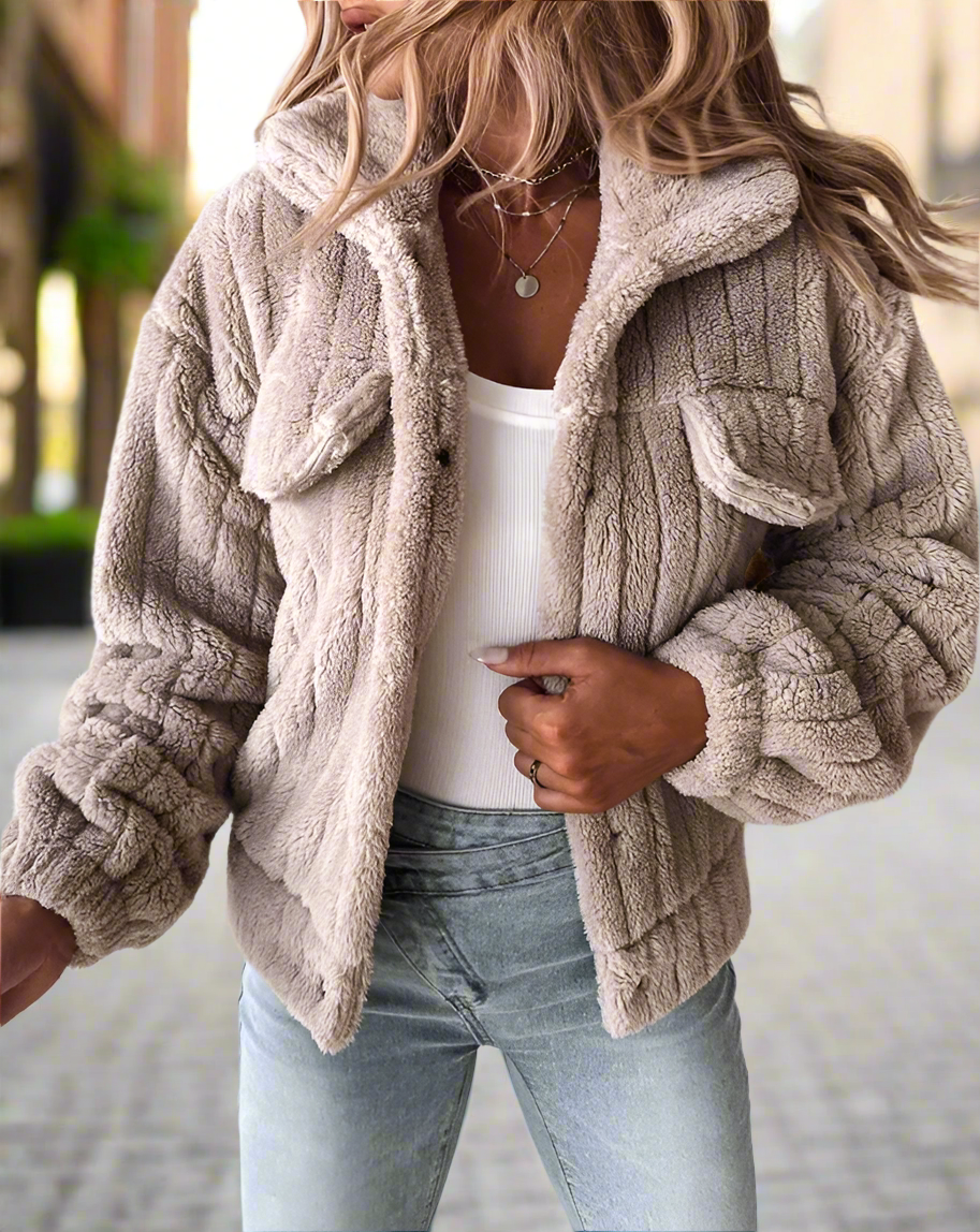 Kiera - Teddyfell-Jacke | Gemütlich & Stilvoll