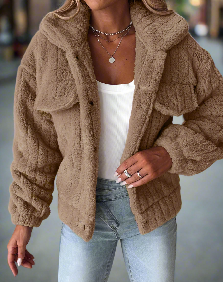 Kiera - Teddyfell-Jacke | Gemütlich & Stilvoll
