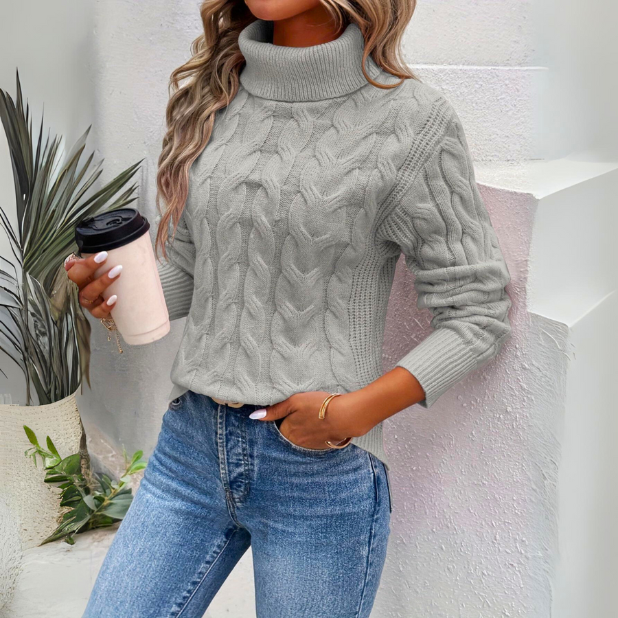 Jolina - Eleganter RollkRagenPullover | Zeitloser Stil