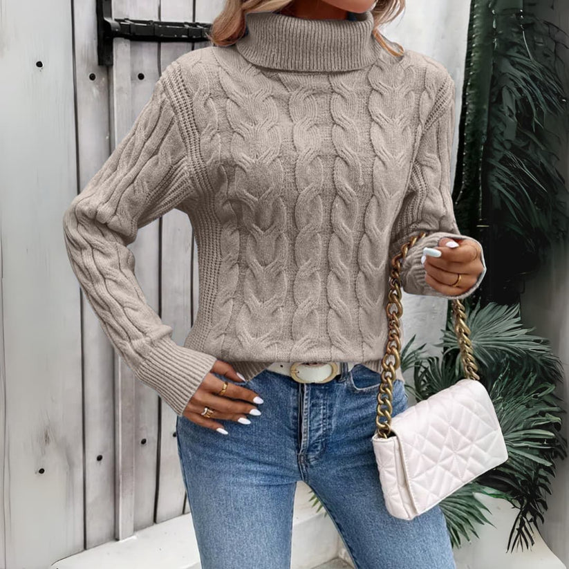 Jolina - Eleganter RollkRagenPullover | Zeitloser Stil
