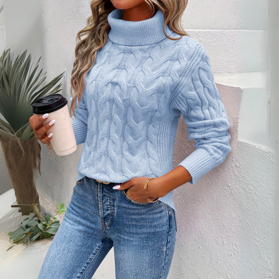 Jolina - Eleganter RollkRagenPullover | Zeitloser Stil