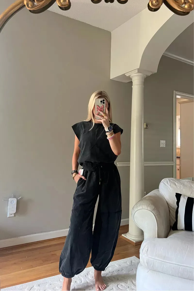 Zuedy Trendiger Ärmelloser Einteiler Jumpsuit