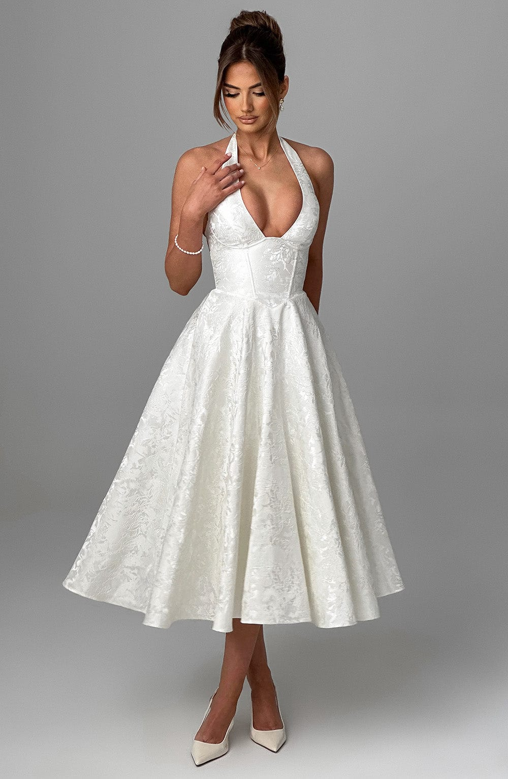 Tifanny - Schickes Träger-Midikleid | Körperbetonte Passform