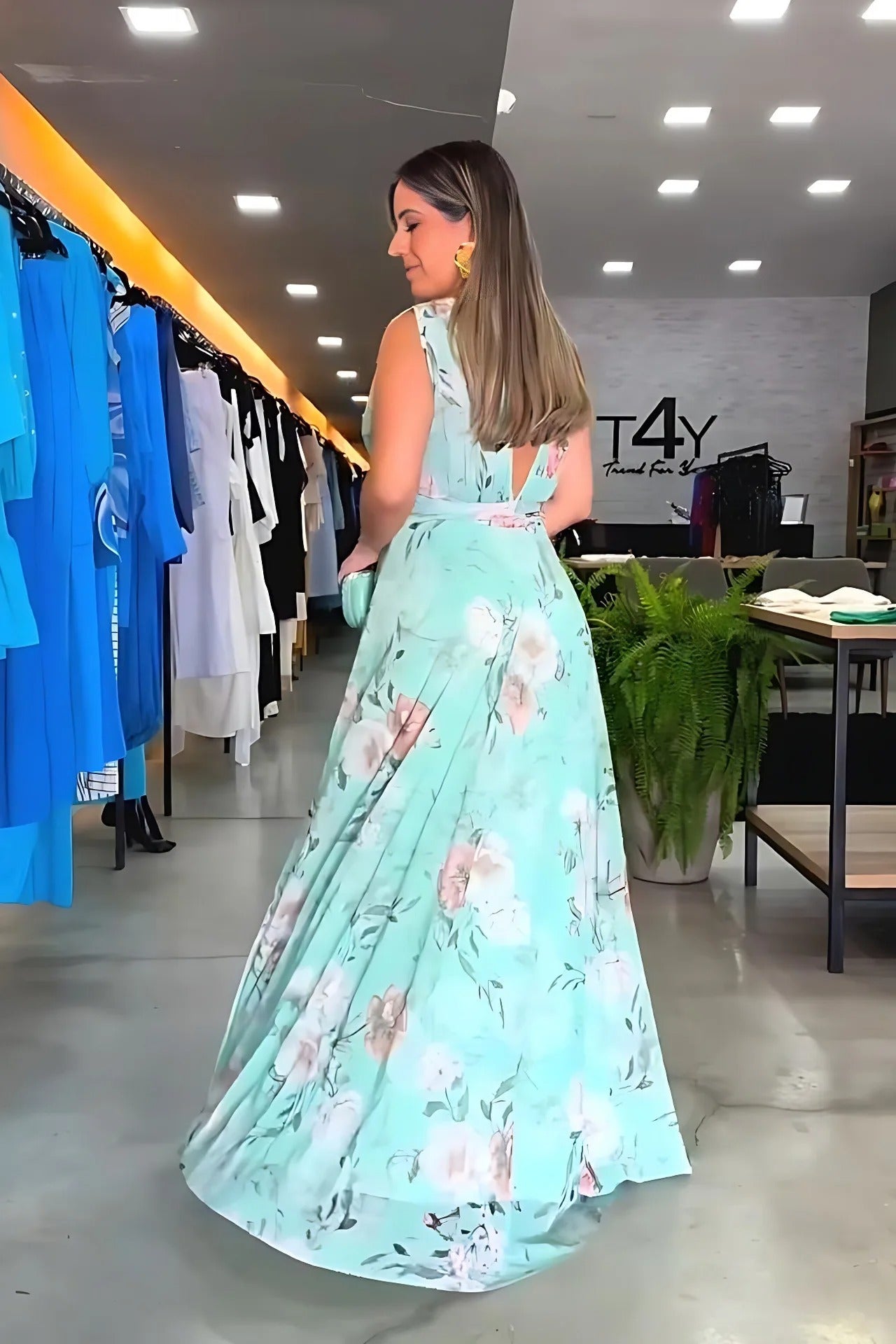 Rena – Maxi Kleid | Mühelose Eleganz und Komfort