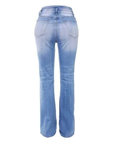 Zuedy Sexy Denim-Hose mit hoher Taille