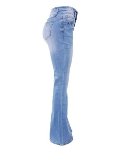 Zuedy Sexy Denim-Hose mit hoher Taille