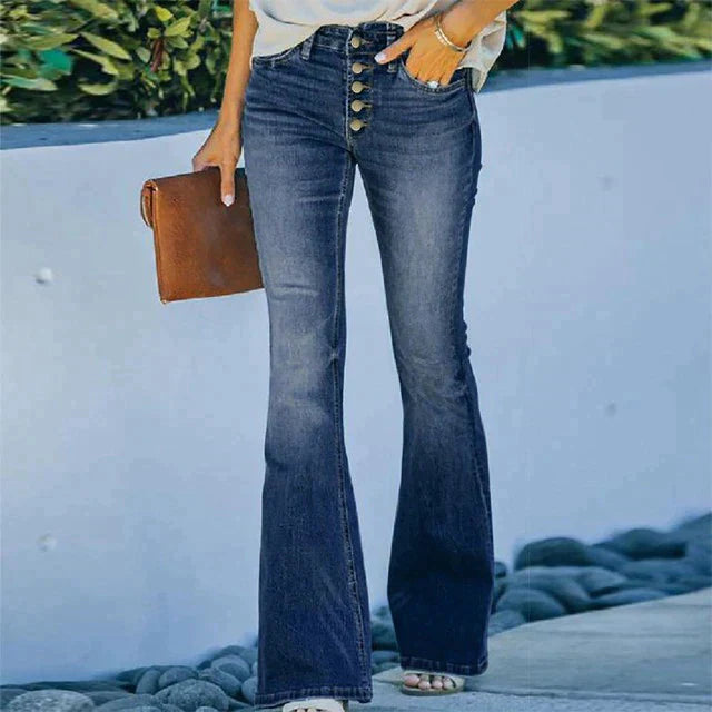 Zuedy Sexy Denim-Hose mit hoher Taille